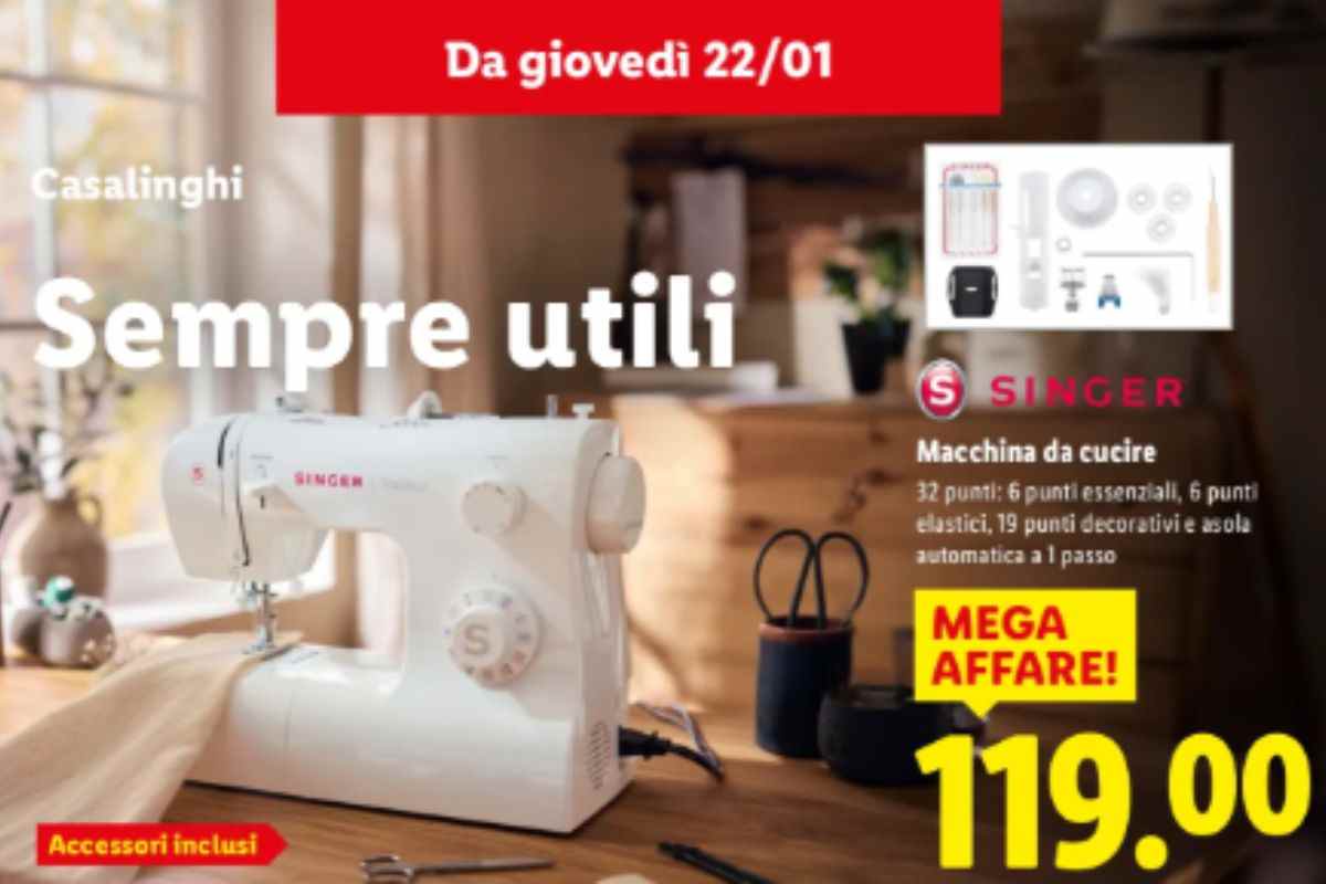 lidl singer macchina da cucire